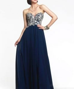 Faviana - S7325 Long Strapless Prom Gown