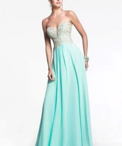 Faviana - S7325 Long Strapless Prom Gown