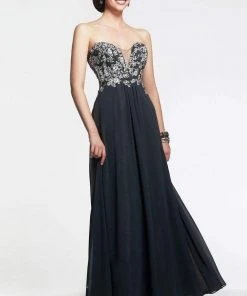 Faviana - S7325 Long Strapless Prom Gown