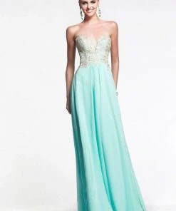 Faviana - S7325 Long Strapless Prom Gown