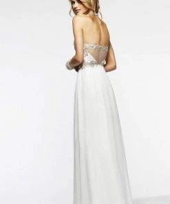 Faviana - S7325 Long Strapless Prom Gown