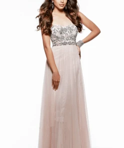 Faviana - Strapless Sweetheart Tulle Gown 7590 Formal Gowns