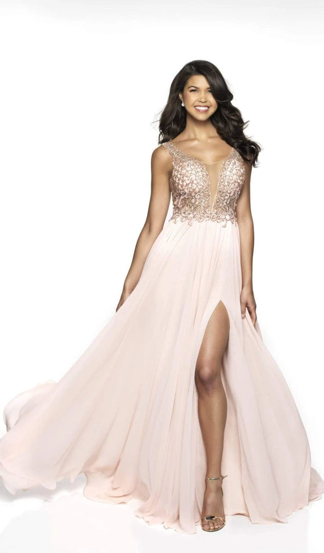 Blush By Alexia Designs Formal Gowns Flair Prom - 19103 Embellished Chiffon A-line Dress 3 Blush By Alexia Designs Formal Gowns Flair Prom - 19103 Embellished Chiffon A-line Dress