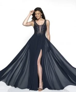 Blush By Alexia Designs Formal Gowns Flair Prom - 19103 Embellished Chiffon A-line Dress 6 Blush By Alexia Designs Formal Gowns Flair Prom - 19103 Embellished Chiffon A-line Dress