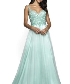 Blush By Alexia Designs Flair Prom - 19201 Applique Deep V-neck Tulle Ballgown 7 Blush By Alexia Designs Flair Prom - 19201 Applique Deep V-neck Tulle Ballgown