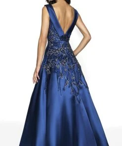 Blush By Alexia Designs Flair Prom - 19202 Plunging V-Neck A-Line Gown Formal Gowns 5 Blush By Alexia Designs Flair Prom - 19202 Plunging V-Neck A-Line Gown Formal Gowns