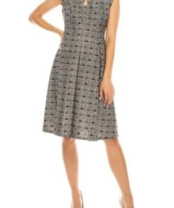 Gabby Skye - 18416M Polka Dot Jewel Cocktail Dress