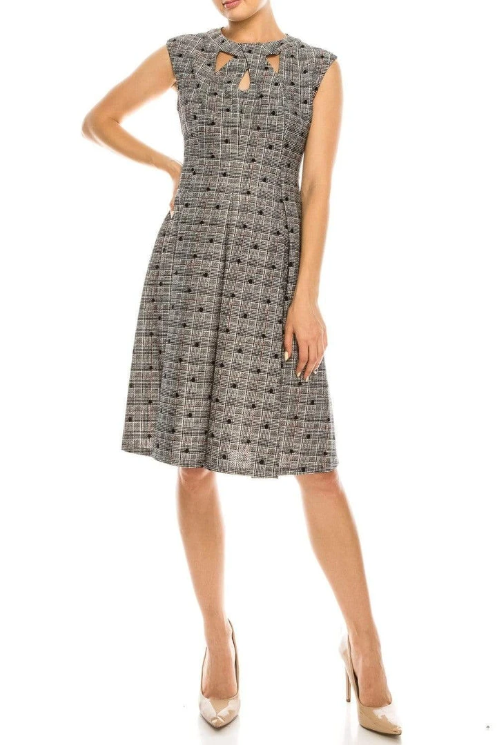 Gabby Skye - 18416M Polka Dot Jewel Cocktail Dress 4 Gabby Skye - 18416M Polka Dot Jewel Cocktail Dress