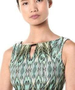 Gabby Skye - 18986M Multi Print Sheath Dress Cocktail Dresses