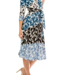 Gabby Skye - 19334M Floral Print A-Line Dress