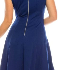 Gabby Skye - 57445MG Sheer Multi-Cutout A-Line Dress