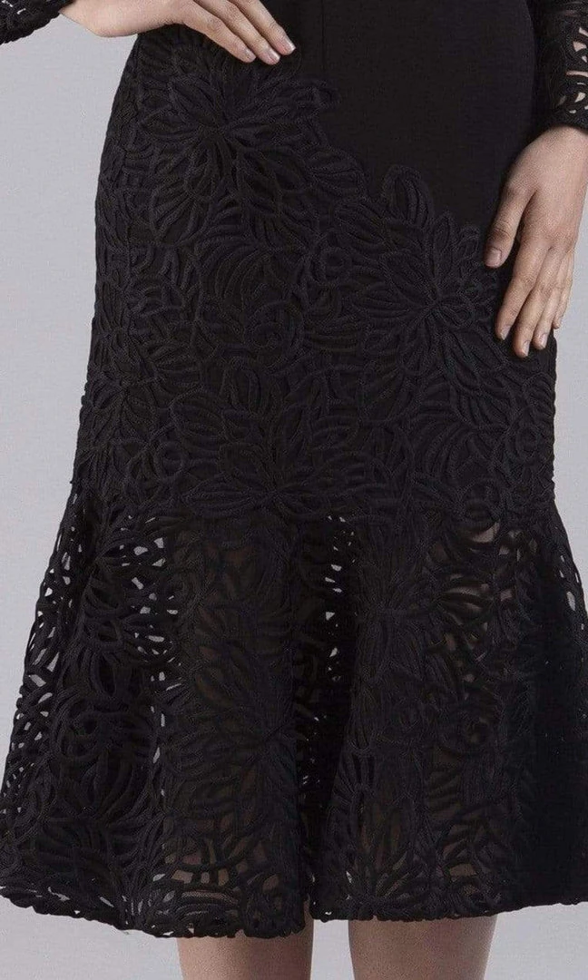 Gia Franco - Bell Sleeve Mermaid Tea Length Dress 12054 - 1 Pc Black In Size 12 Available Cocktail Dresses 5 Gia Franco - Bell Sleeve Mermaid Tea Length Dress 12054 - 1 Pc Black In Size 12 Available Cocktail Dresses