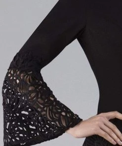 Gia Franco - Bell Sleeve Mermaid Tea Length Dress 12054 - 1 Pc Black In Size 12 Available Cocktail Dresses 9 Gia Franco - Bell Sleeve Mermaid Tea Length Dress 12054 - 1 Pc Black In Size 12 Available Cocktail Dresses