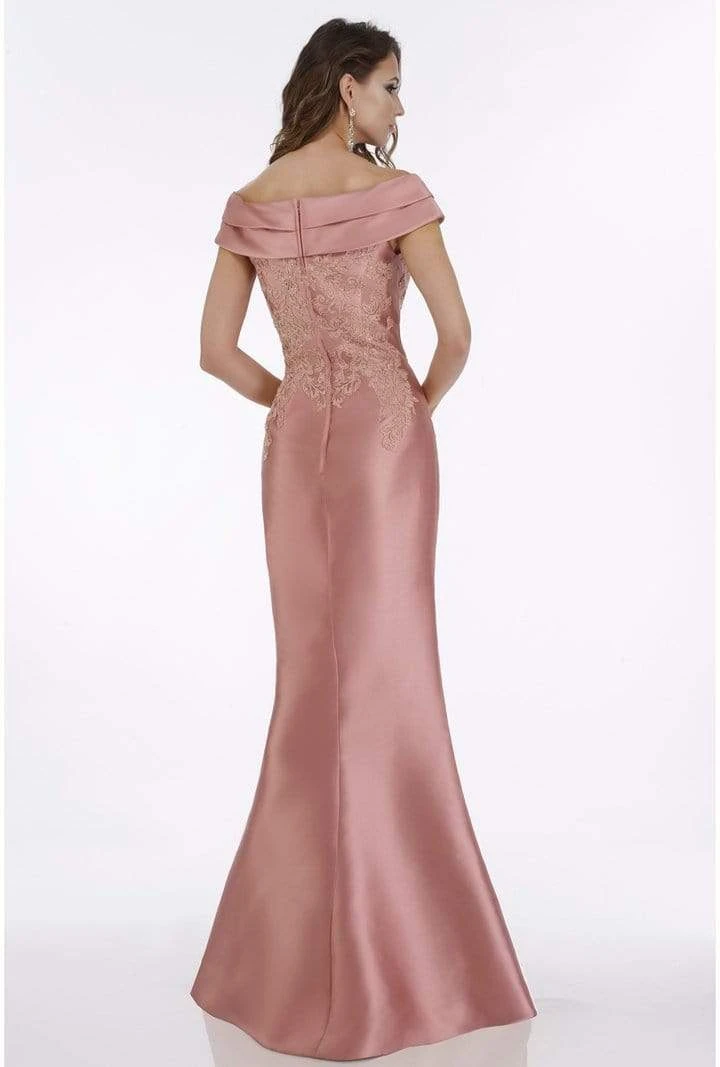 Gia Franco - Tiered Off-Shoulder Lace Appliqued Evening Gown 12005 - 1 Pc Rose In Size 14 Available Formal Gowns 5 Gia Franco - Tiered Off-Shoulder Lace Appliqued Evening Gown 12005 - 1 Pc Rose In Size 14 Available Formal Gowns