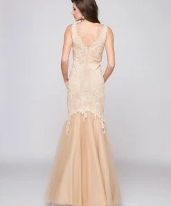 Colors Dress Formal Gowns Glow By Colors - G290-1 V-neck Beaded Lace Mermaid Gown 13 Colors Dress Formal Gowns Glow By Colors - G290-1 V-neck Beaded Lace Mermaid Gown