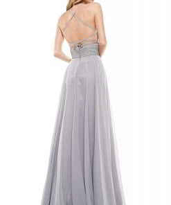 Colors Dress Glow Dress - G889 Strappy Sleeveless Lace Top Chiffon A-Line Gown Formal Gowns