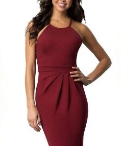 Harper And Lemon - 22108 Sleeveless Cutout Racerback Midi Dress 7 Harper And Lemon - 22108 Sleeveless Cutout Racerback Midi Dress