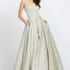Formal Gowns Ieena Duggal - 26117I Spaghetti Strap Beaded Floral Ballgown