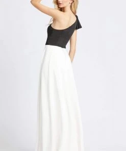 Ieena Duggal - 26191I Two Tone Asymmetric Jumpsuit With Overskirt Formal Gowns