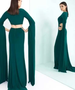 Ieena Duggal - Hi Neck Gown Style 25536I Formal Gowns