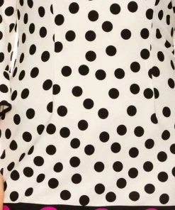 Plus Size Dresses ILE Clothing - SCP1082 Polka Dots Sheath Short Dress