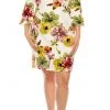 Plus Size Dresses ILE Clothing - SCP5901B Floral Printed Bateau Dress 1 Plus Size Dresses ILE Clothing - SCP5901B Floral Printed Bateau Dress