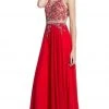 Aspeed Design - Illusion Halter A-Line Evening Dress 2 Aspeed Design - Illusion Halter A-Line Evening Dress