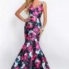 Blush By Alexia Designs Intrigue - 403 Sleeveless Sweetheart Floral Mikado Trumpet Gown