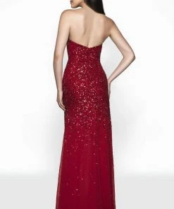 Blush By Alexia Designs Intrigue By Blush - 512 Bedazzled Sweetheart Sheath Dress