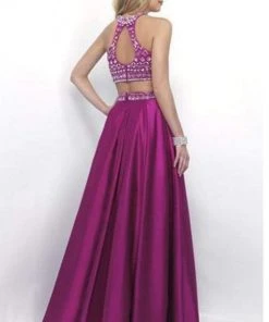Blush By Alexia Designs Formal Gowns Intrigue - Two-Piece Embellished Crop Top A-line Evening Dress 294