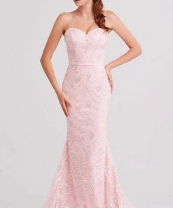 J'Adore Dresses - J15012 Beaded Lace Sweetheart Mermaid Dress Formal Gowns