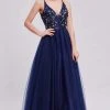 J'Adore Dresses - J16015 Beaded Plunging V-Neck Ballgown Formal Gowns 2 J'Adore Dresses - J16015 Beaded Plunging V-Neck Ballgown Formal Gowns