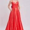 J'Adore Dresses - J16037 Sweetheart Ribbon Satin A-Line Detail Formal Gowns