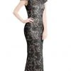 Formal Gowns J'Adore Dresses - J5085 Scoop Neck Keyhole Back Allover Lace Sheath Dress