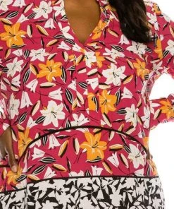 J Taylor - 1317M Floral Print Long Sleeve A-line Dress 9 J Taylor - 1317M Floral Print Long Sleeve A-line Dress