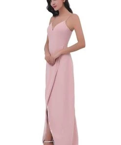 Formal Gowns J'Adore Dresses - J11337 Long V-Neck Surplice High Slit Dress