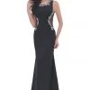 J'Adore Dresses - J11353 Swirl Beaded Illusion Cutout Long Gown 1 J'Adore Dresses - J11353 Swirl Beaded Illusion Cutout Long Gown