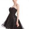 J'Adore Dresses - J12023 Sequined Sweetheart Bodice High Low Dress 2 J'Adore Dresses - J12023 Sequined Sweetheart Bodice High Low Dress