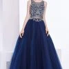 J'Adore Dresses - J14015 Embellished Jewel Neck Tulle Ballgown 1 J'Adore Dresses - J14015 Embellished Jewel Neck Tulle Ballgown