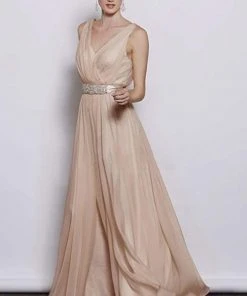 Formal Gowns J'Adore Dresses - J3040 Embellished V-neck A-line Dress 5 Formal Gowns J'Adore Dresses - J3040 Embellished V-neck A-line Dress