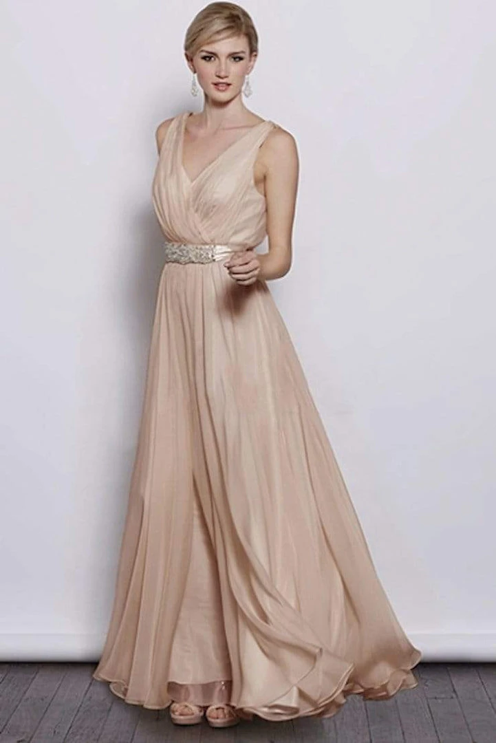 Formal Gowns J'Adore Dresses - J3040 Embellished V-neck A-line Dress 4 Formal Gowns J'Adore Dresses - J3040 Embellished V-neck A-line Dress
