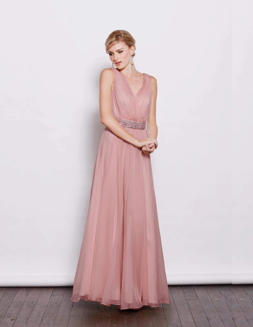 Formal Gowns J'Adore Dresses - J3040 Embellished V-neck A-line Dress 3 Formal Gowns J'Adore Dresses - J3040 Embellished V-neck A-line Dress