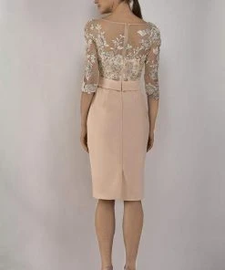 Janique - Embroidered Bateau Cocktail Dress 1906 - 1 Pc Blush In Size 10 Available Cocktail Dresses 5 Janique - Embroidered Bateau Cocktail Dress 1906 - 1 Pc Blush In Size 10 Available Cocktail Dresses