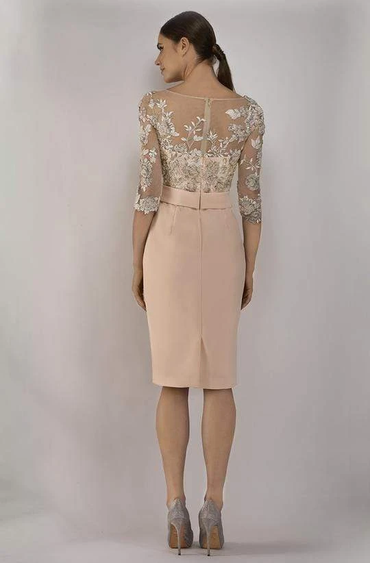 Janique - Embroidered Bateau Cocktail Dress 1906 - 1 Pc Blush In Size 10 Available Cocktail Dresses 4 Janique - Embroidered Bateau Cocktail Dress 1906 - 1 Pc Blush In Size 10 Available Cocktail Dresses