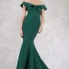 Janique - JQ1801 Split Off The Shoulder Mermaid Evening Gown Formal Gowns 2 Janique - JQ1801 Split Off The Shoulder Mermaid Evening Gown Formal Gowns