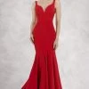 Janique - JQ1820 Sleeveless Vibrant Crepe Mermaid Gown 2 Janique - JQ1820 Sleeveless Vibrant Crepe Mermaid Gown