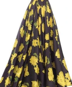 Janique - Strapless Sweetheart Hi-Lo Floral Ballgown JA2002 24 Janique - Strapless Sweetheart Hi-Lo Floral Ballgown JA2002