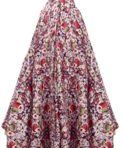 Janique - Strapless Sweetheart Hi-Lo Floral Ballgown JA2002 25 Janique - Strapless Sweetheart Hi-Lo Floral Ballgown JA2002