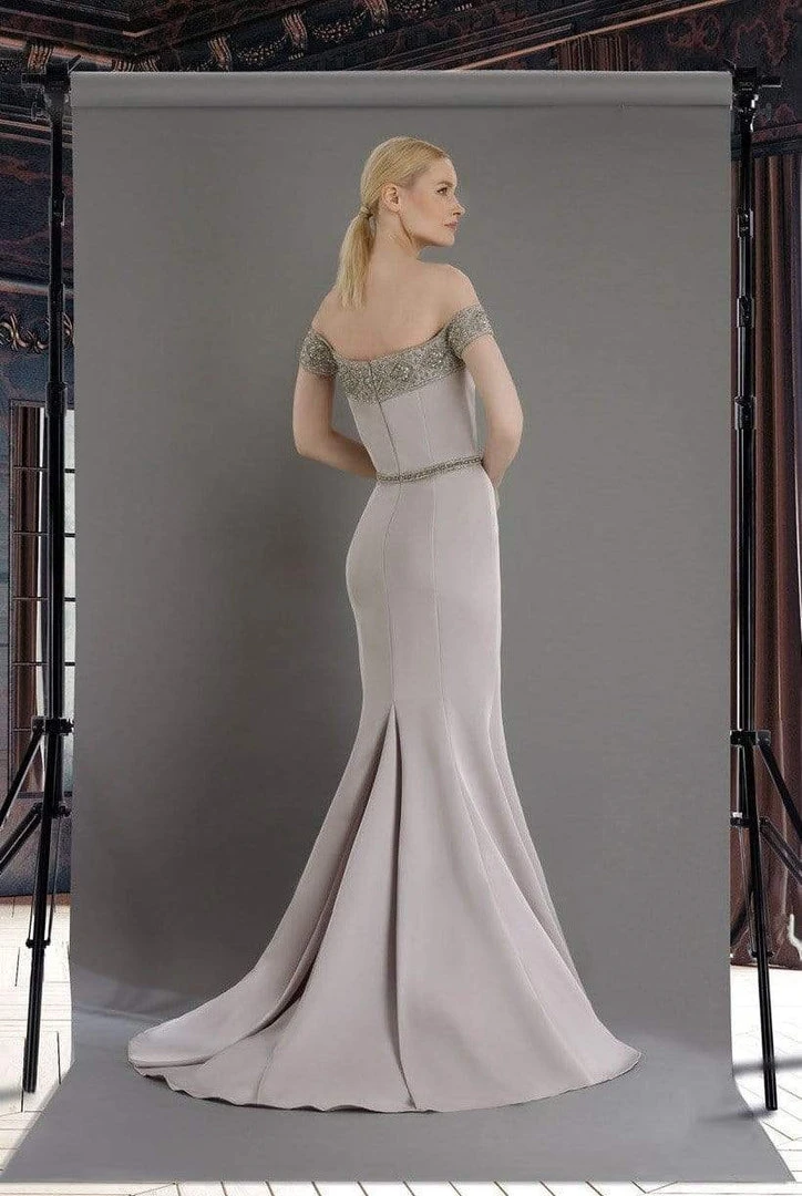 Janique - W2410 Embellished Off-Shoulder Mermaid Gown With Train Formal Gowns 4 Janique - W2410 Embellished Off-Shoulder Mermaid Gown With Train Formal Gowns