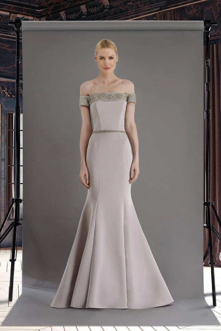 Janique - W2410 Embellished Off-Shoulder Mermaid Gown With Train Formal Gowns 3 Janique - W2410 Embellished Off-Shoulder Mermaid Gown With Train Formal Gowns